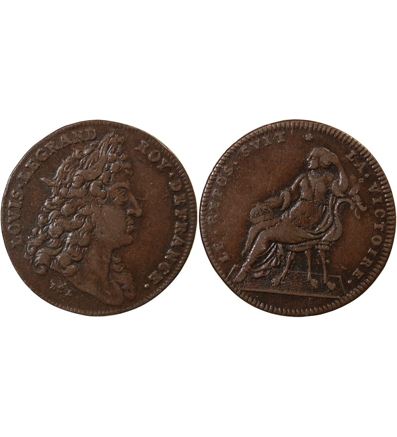 NUREMBERG, LOUIS XIV - JETON CUIVRE - PAIX DE RATISBONNE