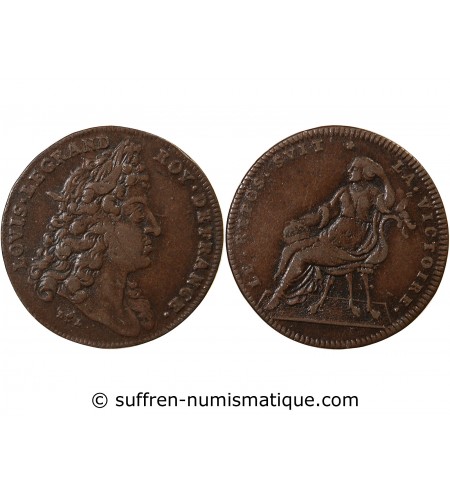 NUREMBERG, LOUIS XIV - JETON CUIVRE - PAIX DE RATISBONNE