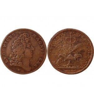 NUREMBERG, LOUIS XIV - JETON CUIVRE - PRISE DE CONDÉ 2