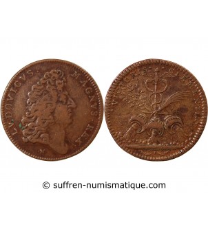 NUREMBERG, LOUIS XIV - JETON CUIVRE - PRISE DE CONDÉ