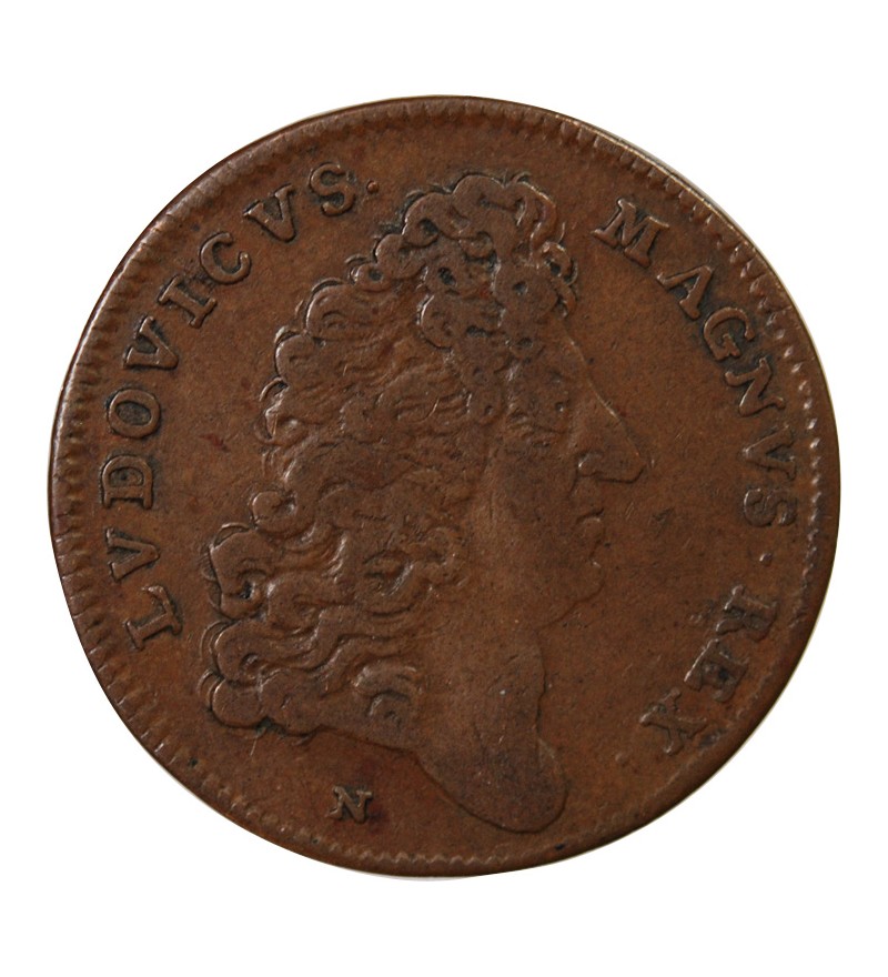 NUREMBERG, LOUIS XIV - JETON CUIVRE - LA BATAILLE DE SENEFFE