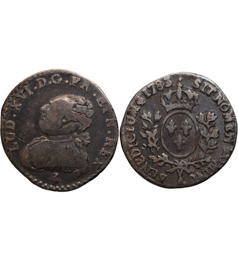 LOUIS XVI - 1/20 ECU 1783 A PARIS