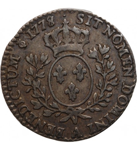 LOUIS XVI - 1/10 ECU 1778 A PARIS