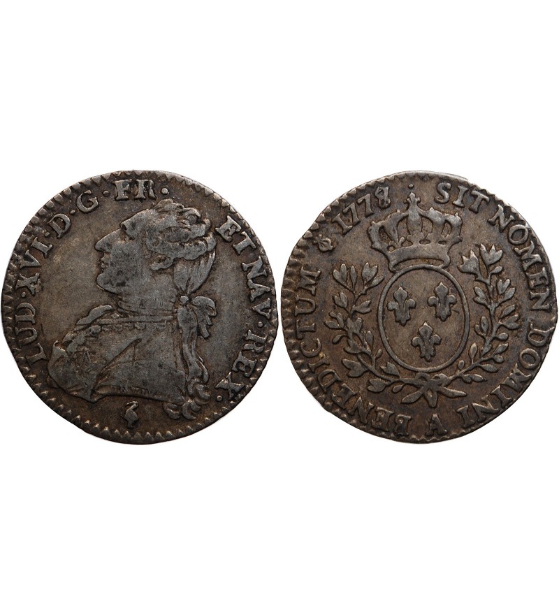 LOUIS XVI - 1/10 ECU 1778 A PARIS