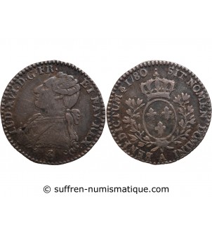 LOUIS XVI - 1/10 ECU 1780 A PARIS