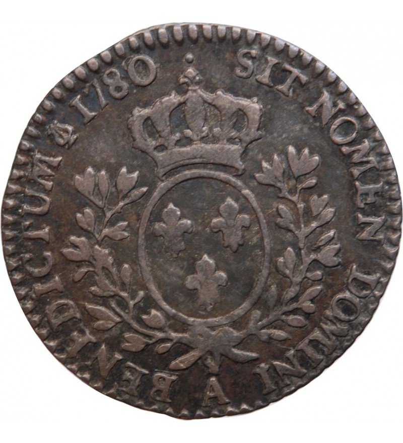 LOUIS XVI - 1/10 ECU 1780 A PARIS