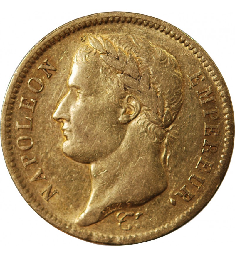 NAPOLEON Ier﻿ - 40 FRANCS OR 1811 A PARIS Variété A/Coq