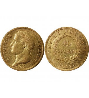 NAPOLEON Ier﻿ - 40 FRANCS 1812 A PARIS﻿ Tranche Fautée "Protègela" 2