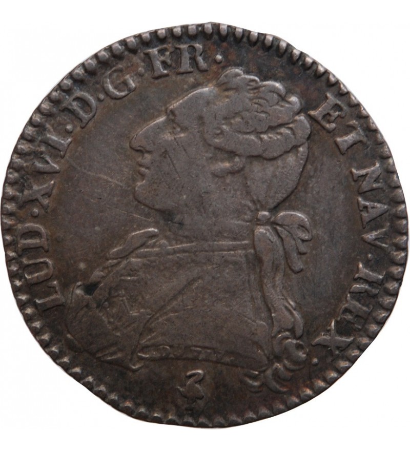 LOUIS XVI - 1/10 ECU 1780 A PARIS