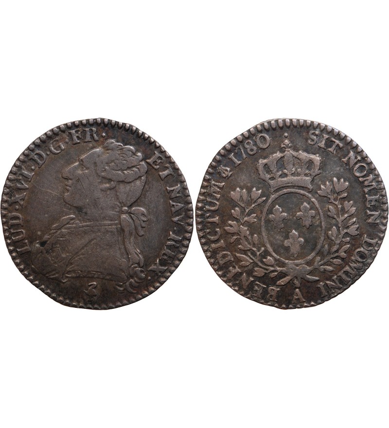 LOUIS XVI - 1/10 ECU 1780 A PARIS