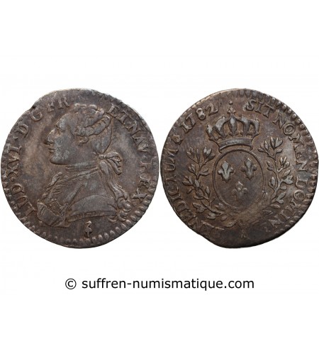 LOUIS XVI - 1/10 ECU 1782 A PARIS
