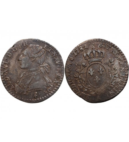LOUIS XVI - 1/10 ECU 1782 A PARIS