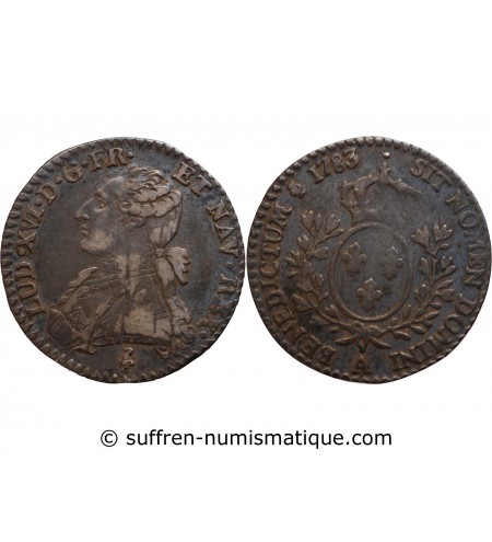 LOUIS XVI - 1/10 ECU 1783 A PARIS