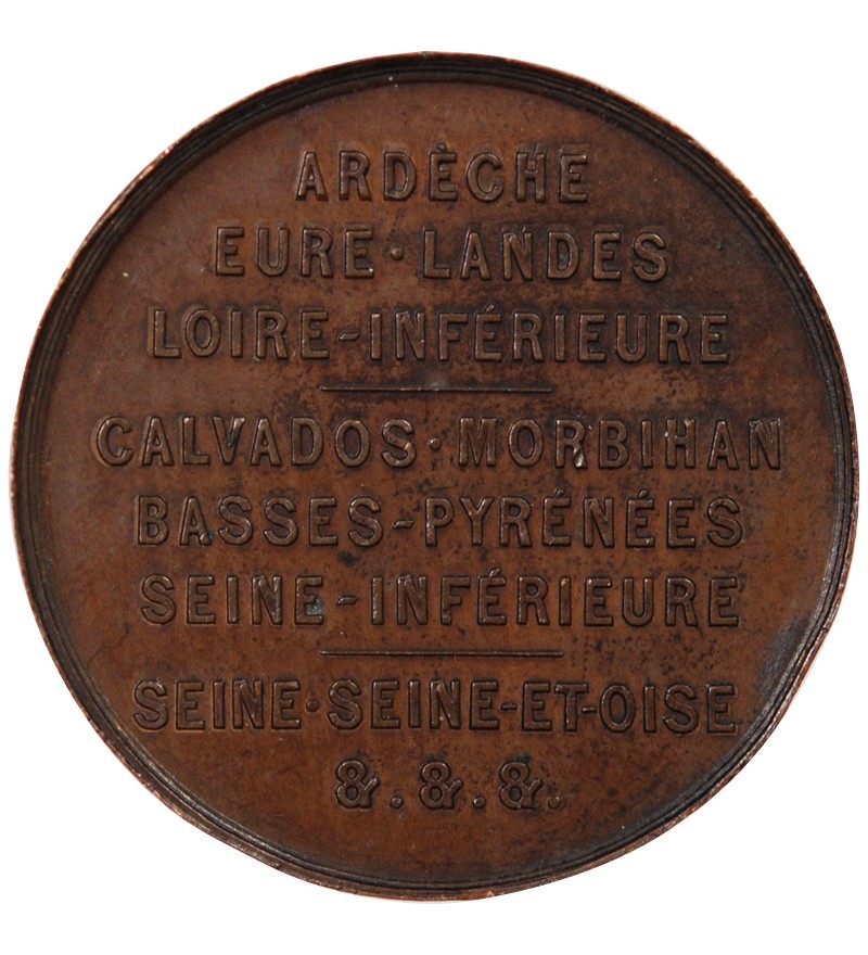 ORGANISATION DE DEFENSE CIVILE - JETON CUIVRE 1870 / 1871