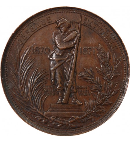 ORGANISATION DE DEFENSE CIVILE - JETON CUIVRE 1870 / 1871