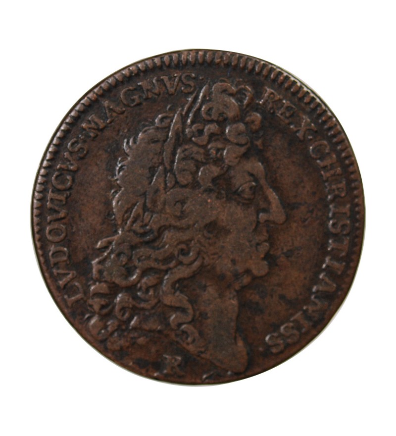 NUREMBERG, LOUIS XIV - JETON CUIVRE - DEFENSEUR DE L'ORDRE PUBLIC