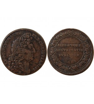 NUREMBERG, LOUIS XIV - JETON CUIVRE - DEFENSEUR DE L'ORDRE PUBLIC 2
