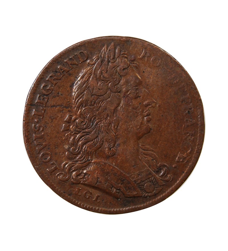 ORDINAIRE DES GUERRES, LOUIS XIV - JETON CUIVRE émission de 1683