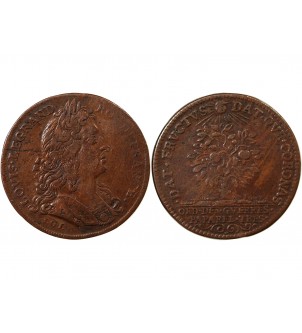 ORDINAIRE DES GUERRES, LOUIS XIV - JETON CUIVRE émission de 1683 2