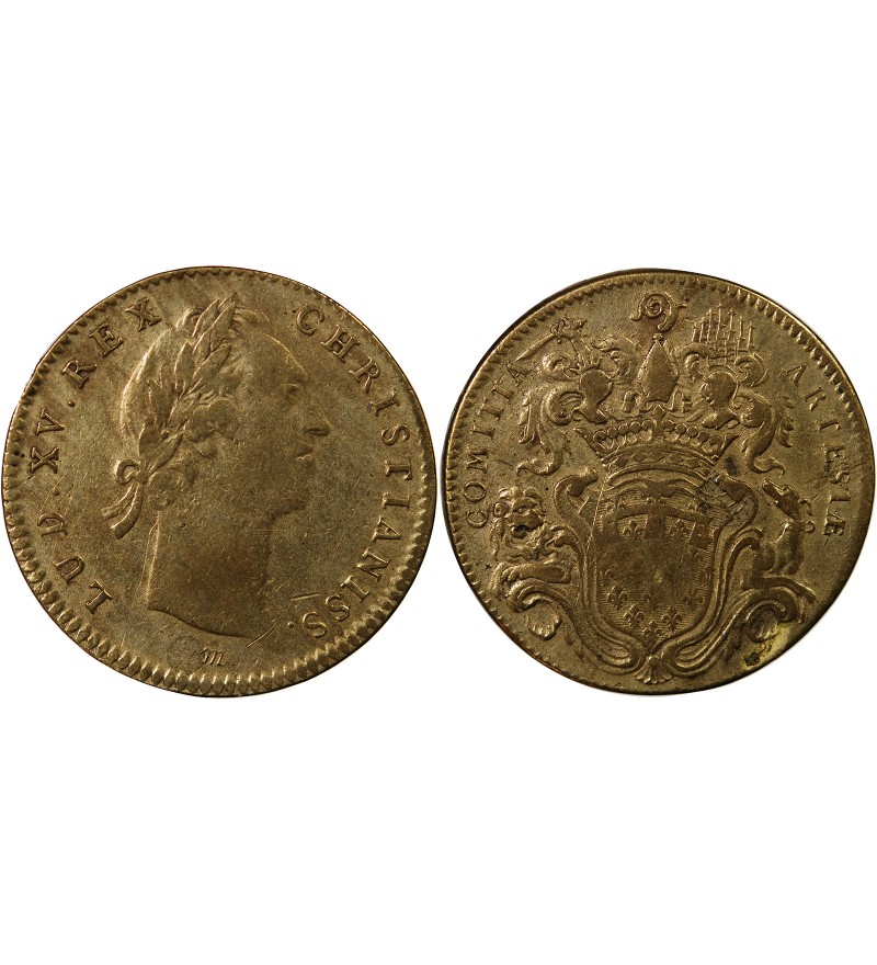 ETATS D'ARTOIS, LOUIS XV - JETON LAITON - Emission de 1756