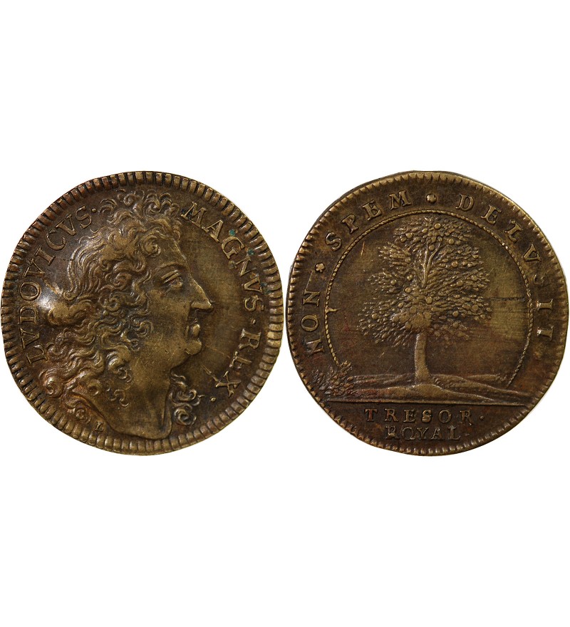 TRESOR ROYAL, LOUIS XIV - JETON CUIVRE