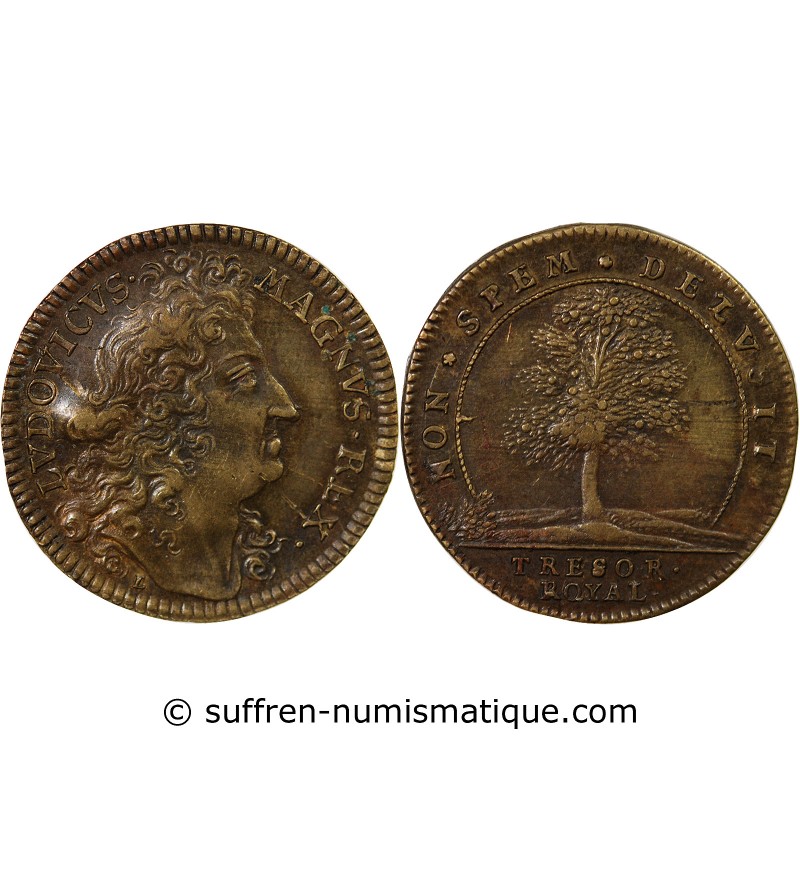 TRESOR ROYAL, LOUIS XIV - JETON CUIVRE