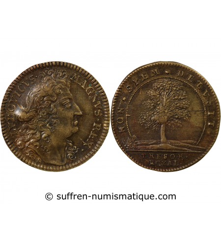 TRESOR ROYAL, LOUIS XIV - JETON CUIVRE