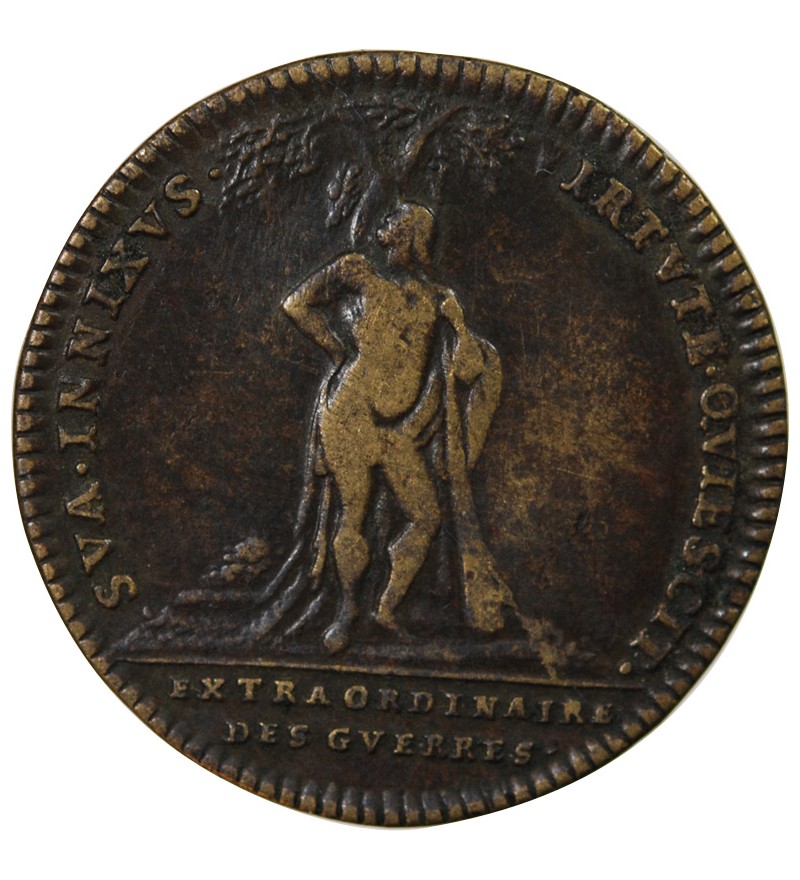 EXTRAORDINAIRE DES GUERRES, LOUIS XIV - JETON LAITON