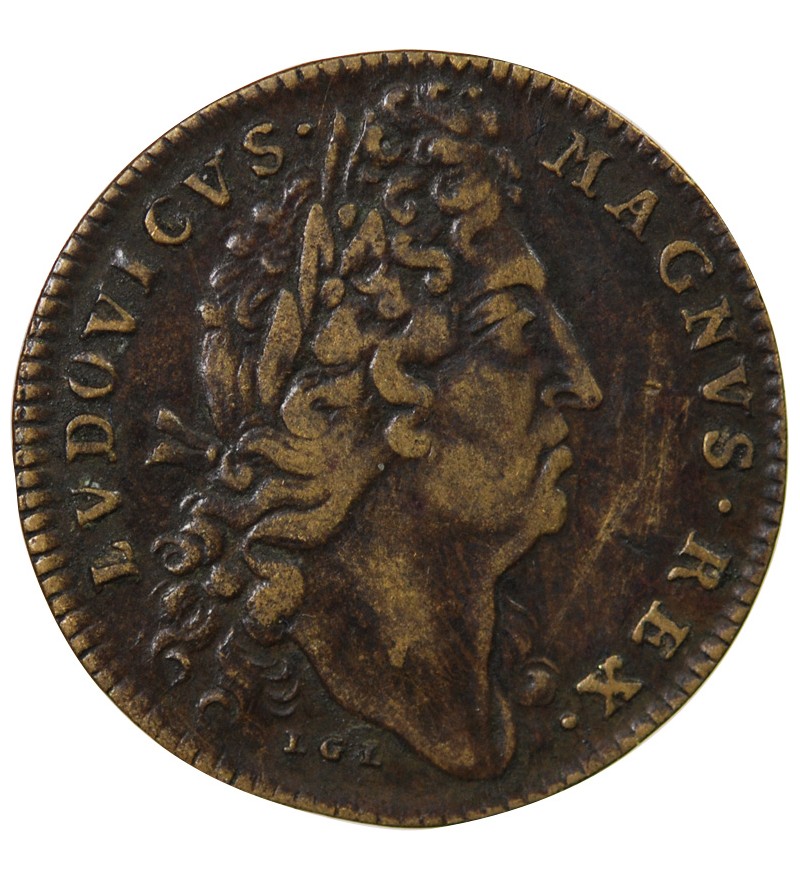 EXTRAORDINAIRE DES GUERRES, LOUIS XIV - JETON LAITON