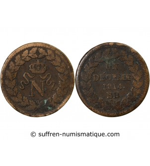 SIEGE DE STRASBOURG, NAPOLEON Ier - DECIME 1814. BB