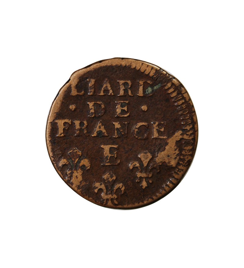 LOUIS XIV, BUSTE ÂGÉ﻿ - LIARD 1699 E TOURS