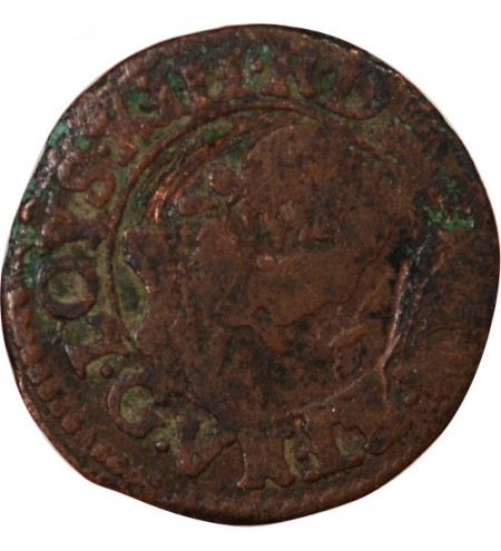 LOUIS XIII - DOUBLE TOURNOIS 1619 G POITIERS