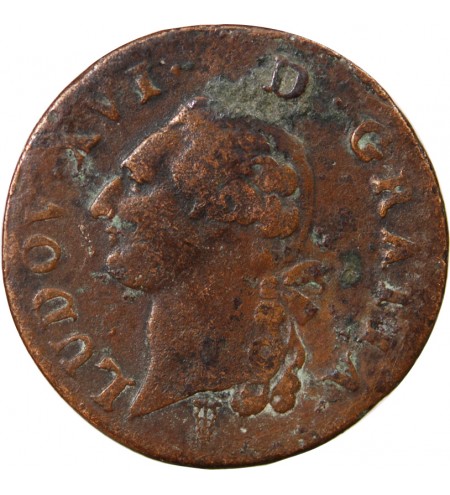 LOUIS XVI - SOL A L'ECU 1791 K BORDEAUX