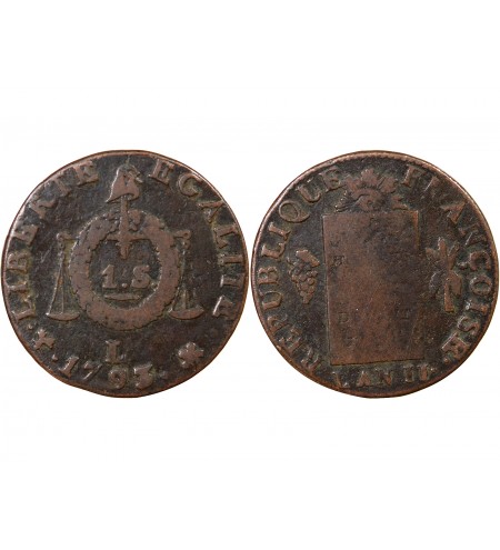 REVOLUTION FRANCAISE, CONVENTION - SOL AUX BALANCES 1793 L BAYONNE