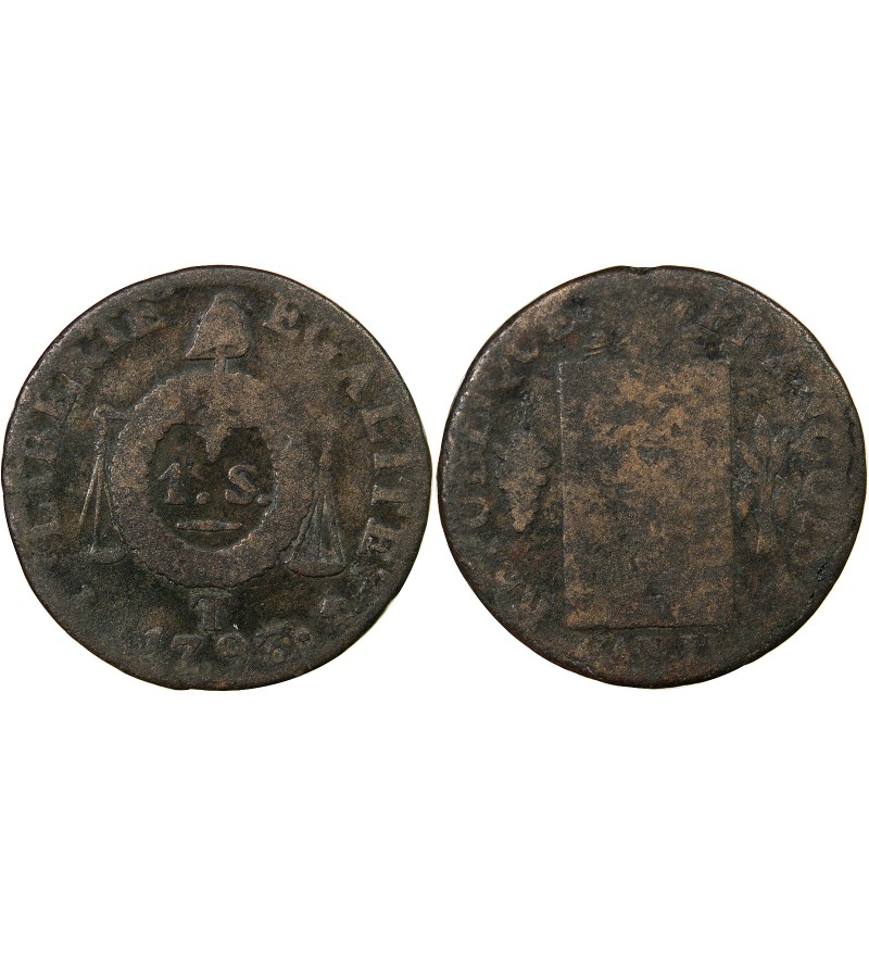 REVOLUTION FRANCAISE, CONVENTION - SOL AUX BALANCES 1793 T NANTES