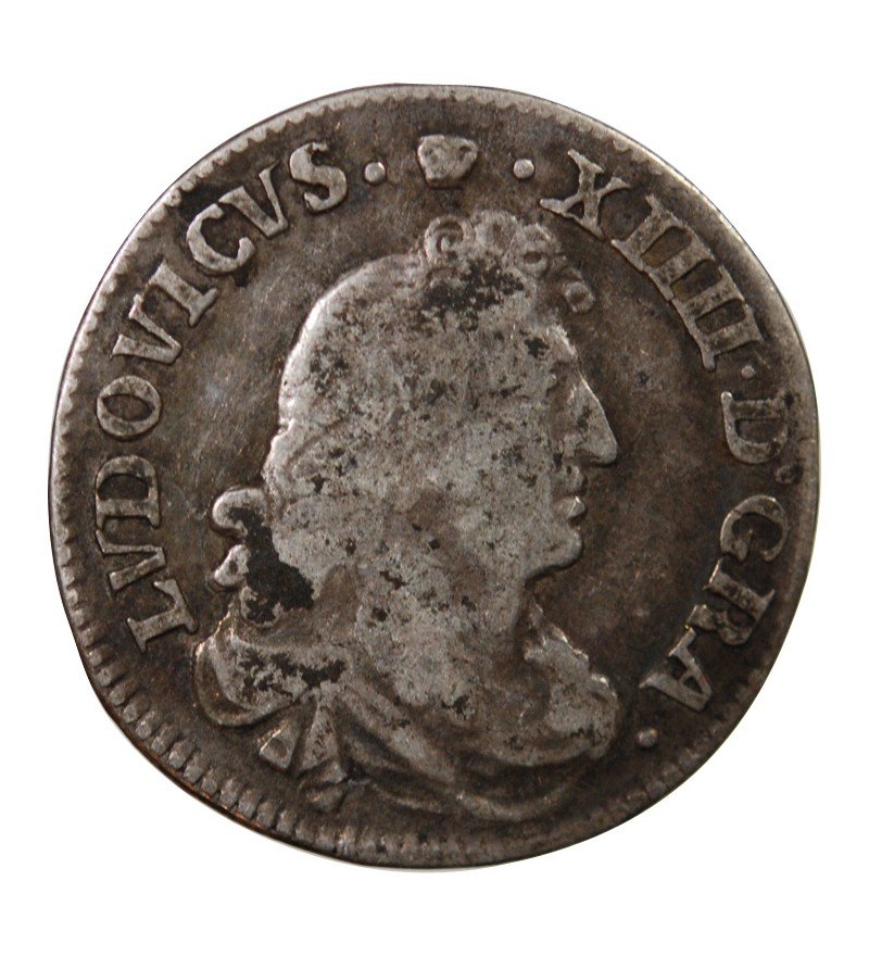 LOUIS XIV﻿ - 4 SOLS DITS DES TRAITANTS 1675 D VIMY