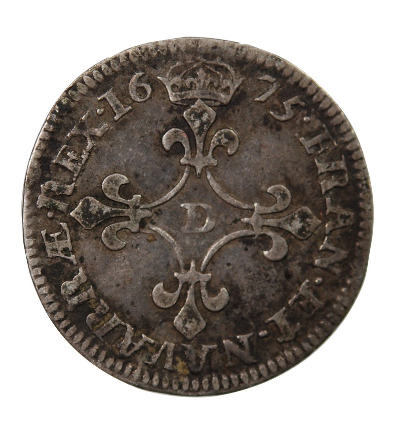 LOUIS XIV﻿ - 4 SOLS DITS DES TRAITANTS 1675 D VIMY