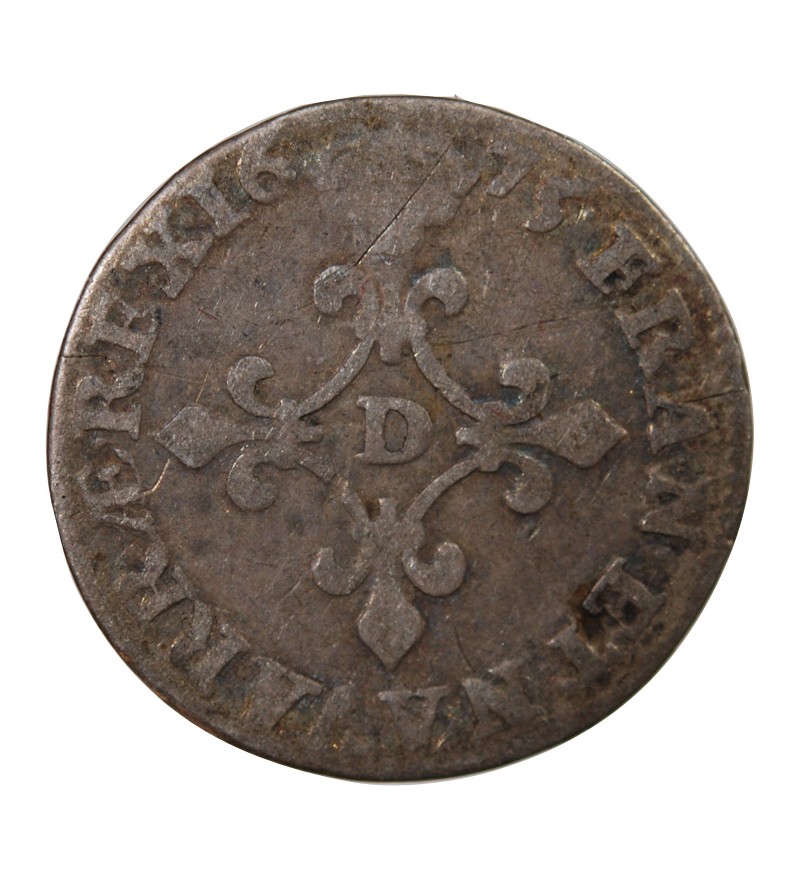 LOUIS XIV﻿ - 4 SOLS DITS DES TRAITANTS 1675 D VIMY
