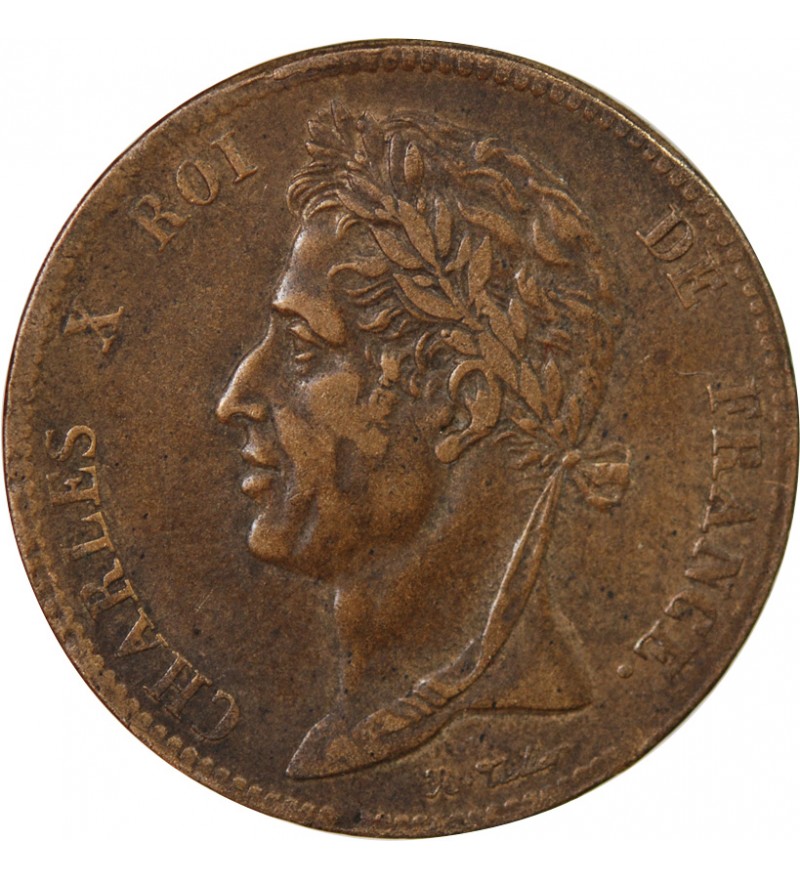 COLONIES FRANCAISES, CHARLES X - 5 CENTIMES 1825 A PARIS