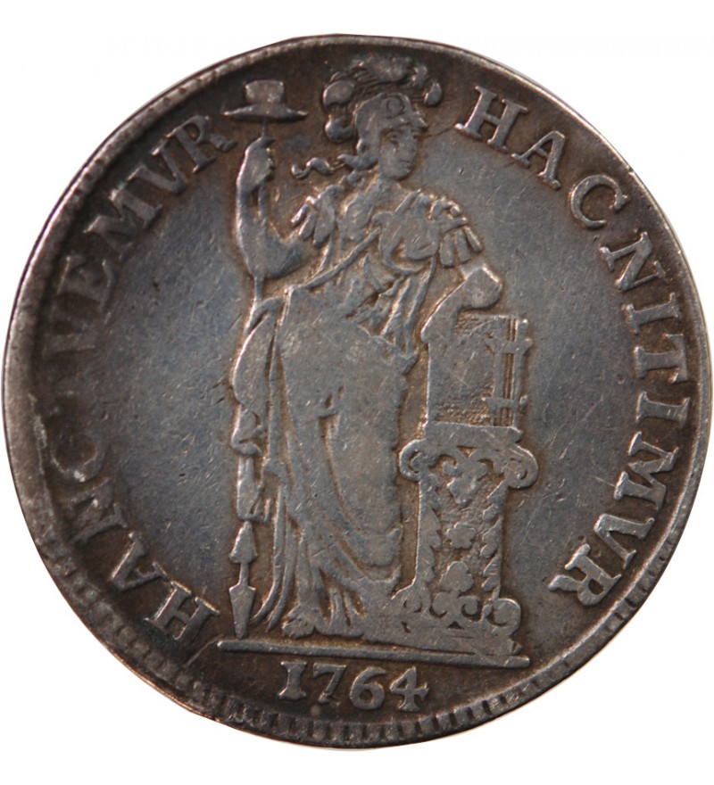 PAYS-BAS - 1 GULDEN ARGENT 1764