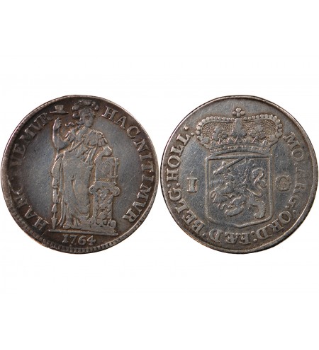 PAYS-BAS - 1 GULDEN ARGENT 1764