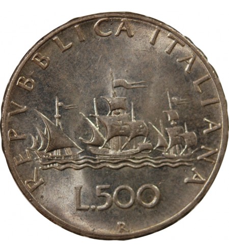 ITALIE - 500 LIRE ARGENT 1966 R ROME