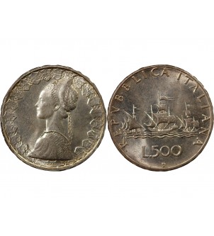 ITALIE - 500 LIRE ARGENT 1966 R ROME 2