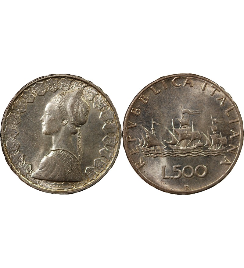 ITALIE - 500 LIRE ARGENT 1966 R ROME