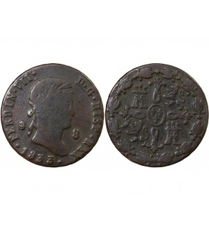 ESPAGNE, FERDINAND VII - 8 MARAVEDIS 1833 2