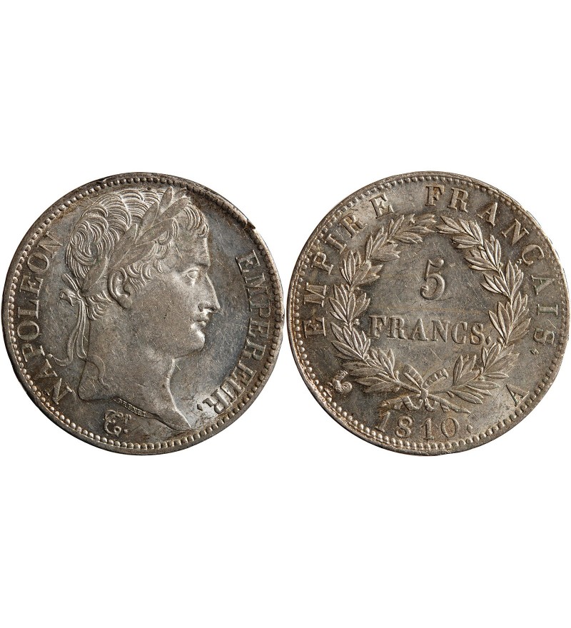 5 FRANCS NAPOLEON I  1810 A PARIS