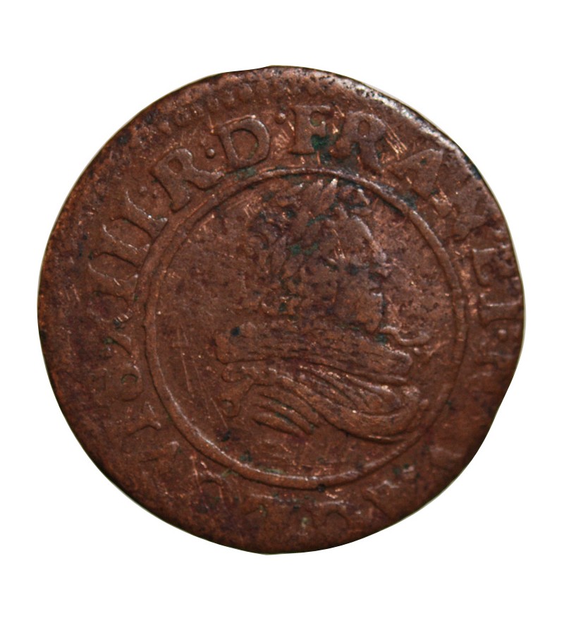LOUIS XIII - DOUBLE TOURNOIS 1633 D LYON