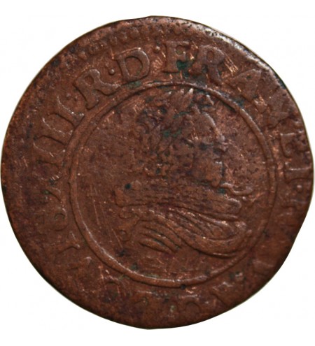 LOUIS XIII - DOUBLE TOURNOIS 1633 D LYON