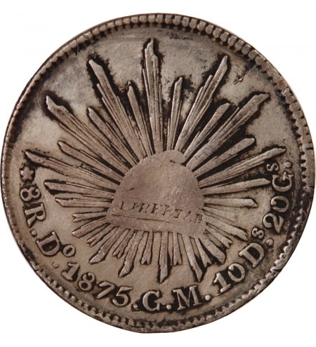 MEXIQUE - 8 REALES ARGENT 1875 Do CM
