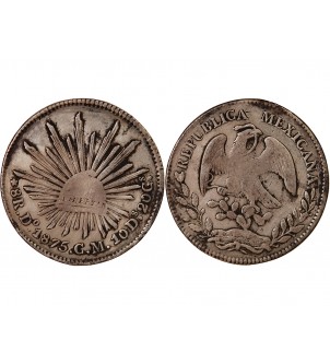 MEXIQUE - 8 REALES ARGENT 1875 Do CM 2